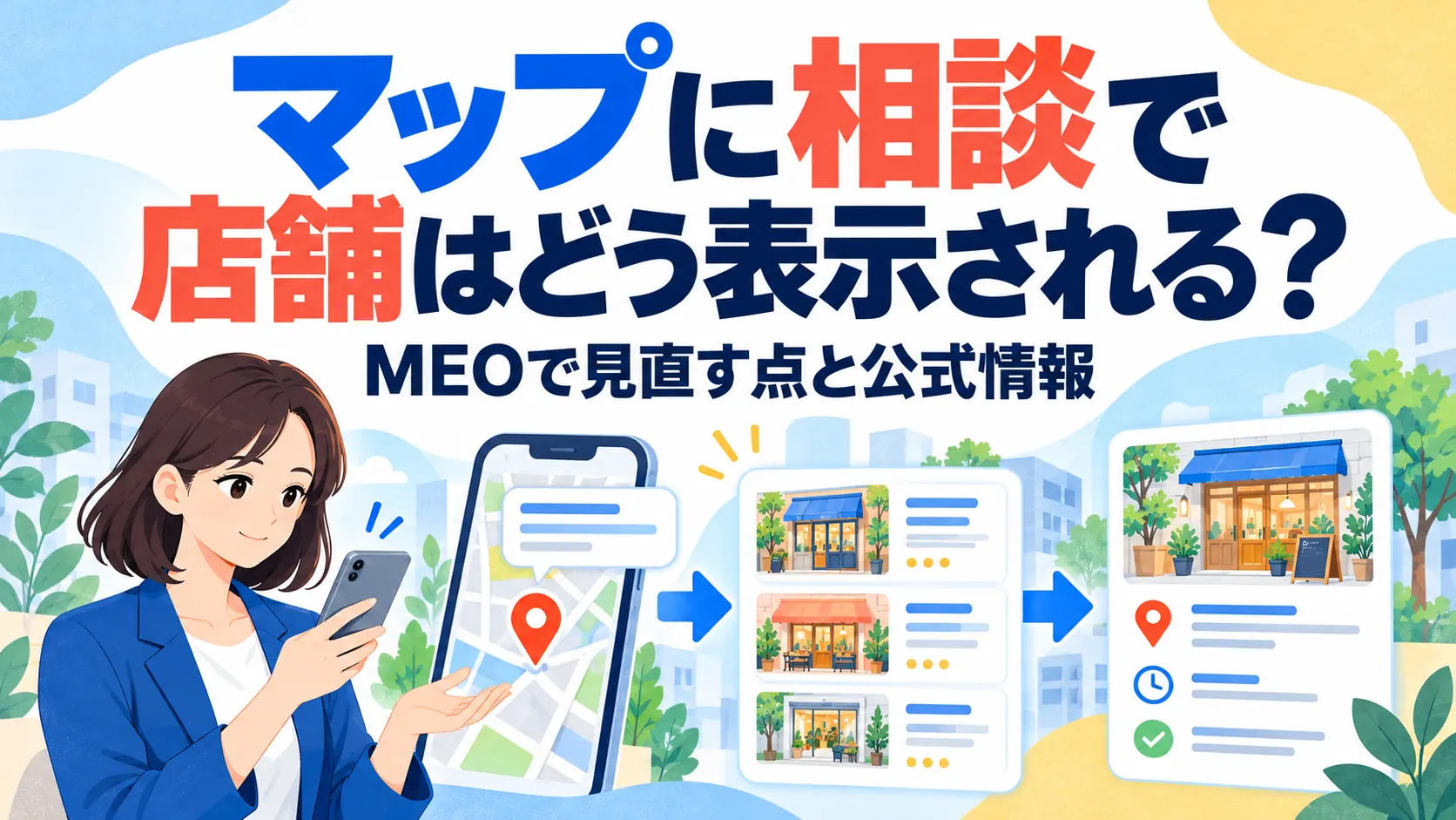 マップに相談で店舗はどう表示される？MEOで見直す点と公式情報