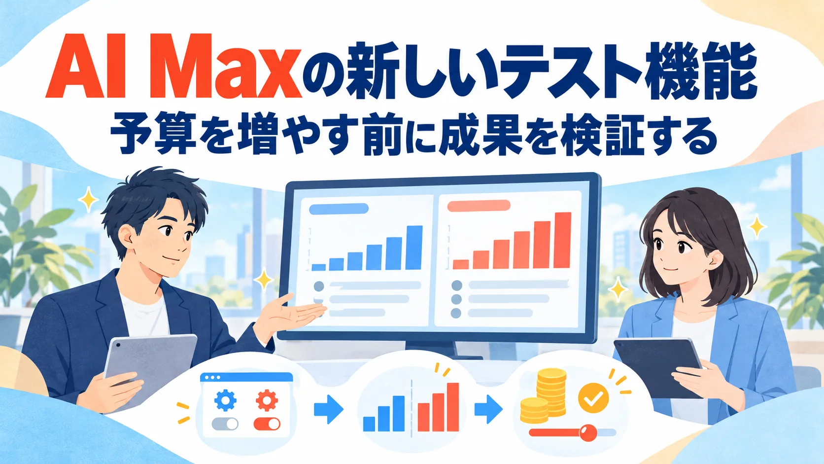 AI Maxの新しいテスト機能｜予算を増やす前に成果を検証する方法