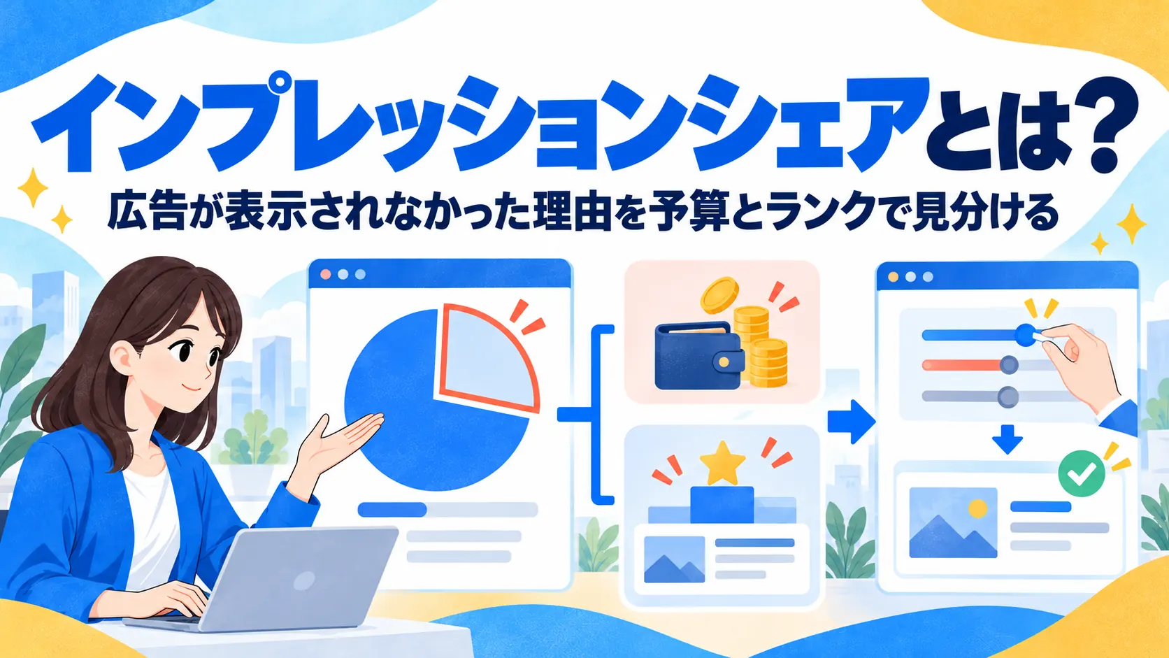 インプレッションシェアとは？広告が表示されなかった理由を予算とランクで見分ける