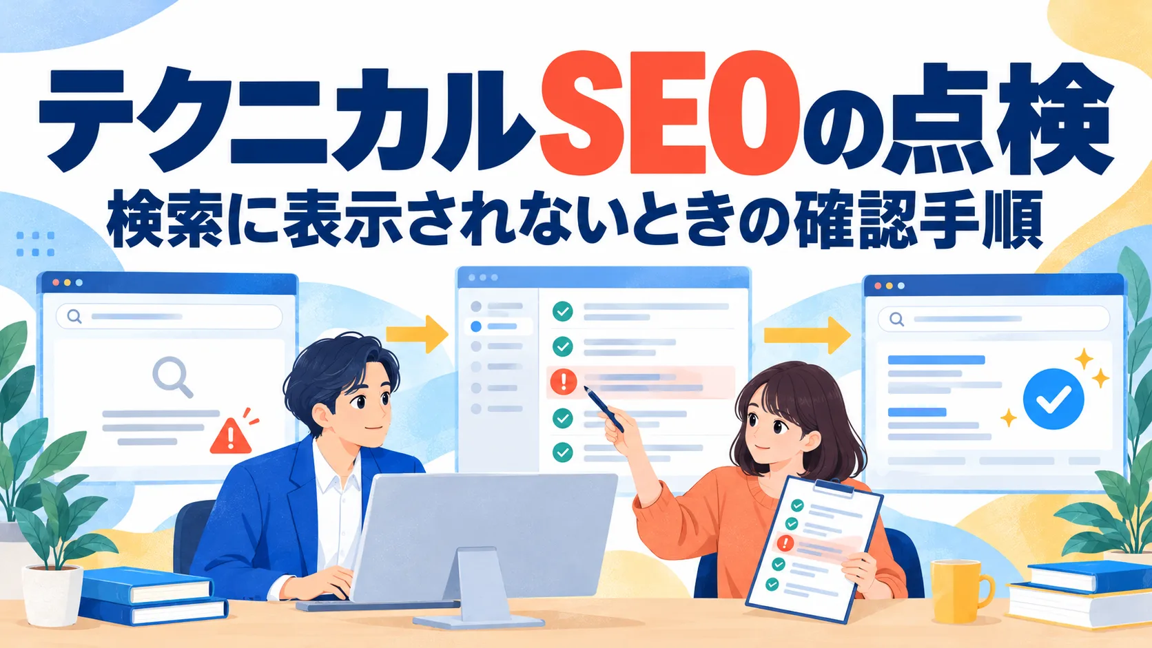 テクニカルSEOの点検｜検索に表示されないときの確認手順