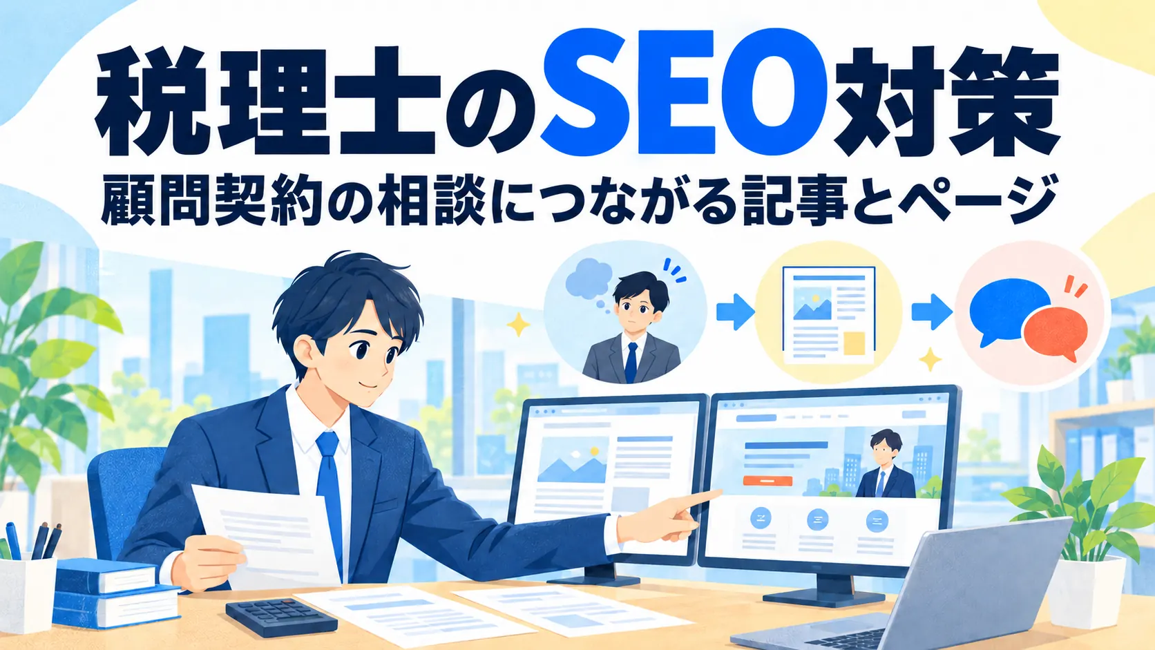 税理士のSEO対策｜顧問契約の相談につながる記事とページの作り方