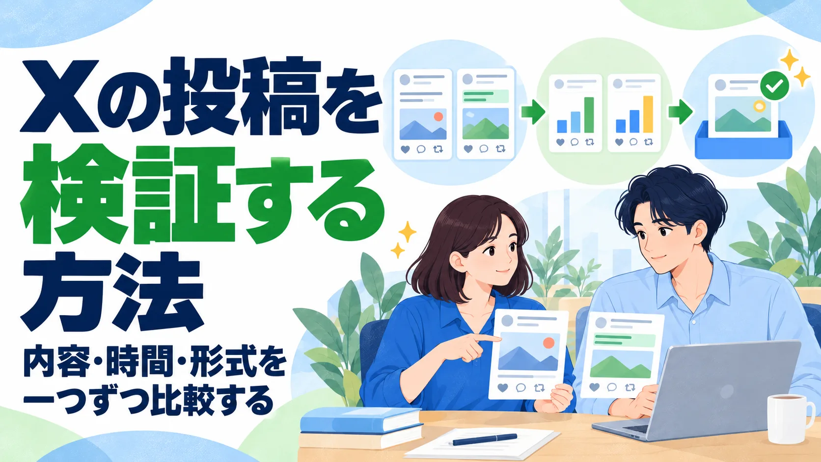 Xの投稿を検証する方法｜内容・時間・形式を一つずつ比較する